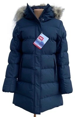 Parka para mujer Helly Hansen aislada flor hinchada AZUL $280, talla: L Foto 1 de 4