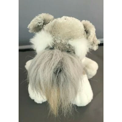 Schnauzer Dog Puppy Grey Gray Plush Stuffed Animal 7" inch Ganz Webkinz NO CODE - Image 1 of 4