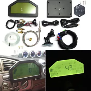 Race Auto Car Dash Display Bluetooth Full Sensor Kit LCD Dashboard Gauge Monitor - Picture 1 of 17