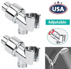 2× Shower Head Holder Shower Arm Holder for Handheld Shower Head Adjustable US - Picture 1 of 14