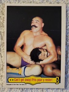 1985 O-Pee-Chee WWF Wrestling Trading Card #51 Iron Sheik - Imagen 1 de 2