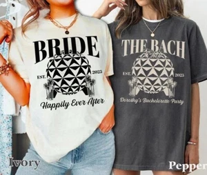 Epcot Bachelorette Party Comfort Colors Shirts, Custom Bachelorette, Bride To Be - Picture 1 of 3