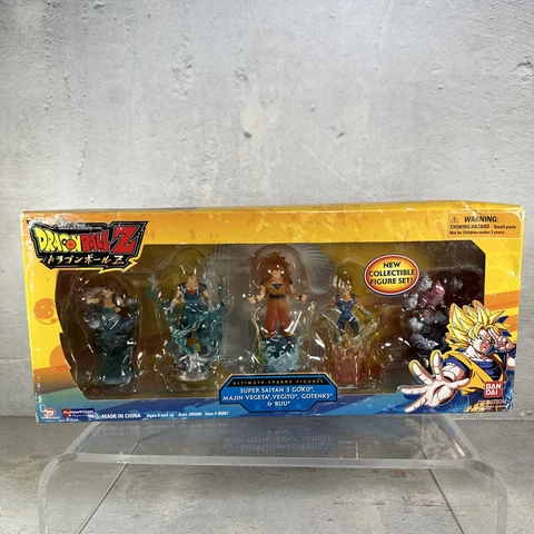 Dragon Ball Z Ultimate Sparks Figures, Super Saiyan 3 Goku, Majin Vegeta Cover