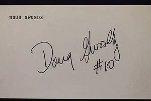 Doug Gwosdz 1981-84 San Diego Padres Autographed 3x5 Signed Index Card JSA 17D - Picture 1 of 4