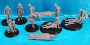 Peddinghaus-3 D Pression 1/72 72F113 10 US Soldats Medic Et Blessé - Photo 1 sur 1