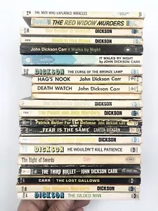 John Dickson Carr Carter Dickson Lot Set 21 Vintage Paperback Novels - Foto 1 di 12