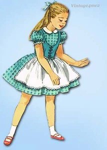 Simplicity 1979: 1950s Uncut Toddler Girls Tyrolean Dress Sz2 VTG Sewing Pattern - Picture 1 of 6