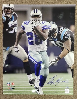Felix Jones Signed Authentic Dallas Cowboys Autographed 16x20 Photo Arkansas RB Foto 1 de 2