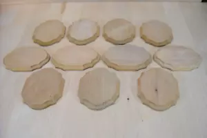 Wood Plaques 11 Unfinished Small Harwood Shield Applique, Onlay, Craft, Sign - Picture 1 of 5