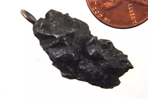 BUTW Sikhote-Alin Russian Meteorite Tektite Necklace Pendant 8572P - Imagen 1 de 4