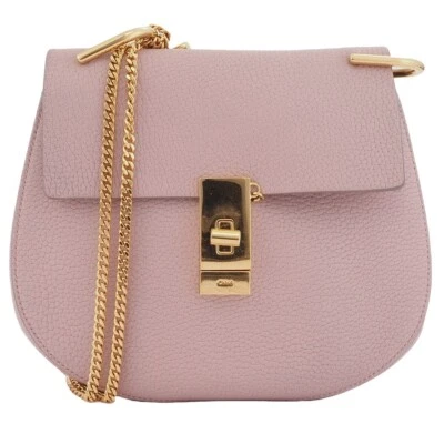 Chloe Drew Chain Shoulder Bag 3S1031-9 Pink Leather Women Reuse Used Pre-owned - Image 1 of 4