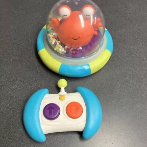 Remote Control ALIEN SPACESHIP Lights And Sounds Toddler RC Toy WORKS! CUTE! - Picture 1 of 8
