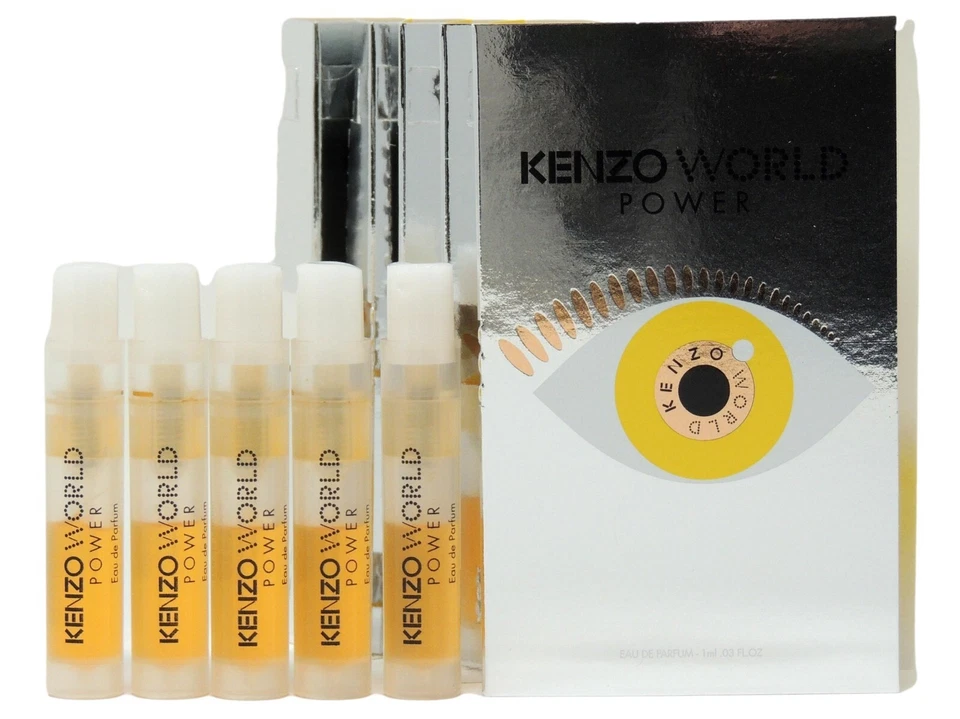 KENZO WORLD POWER EDP 1,0 ml 0,03 oz x 5 muestras de spray de perfume Foto 1 de 1
