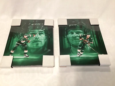 Minnesota Wild Zach Parise & Mikko Koivu SGA 1000 Games Played  8x10 Canvas NHL - Image 1 of 4