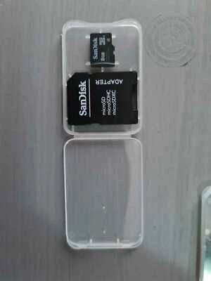 Memoria MICRO SD HC SanDisk 8GB + adattatore e custodia x smartphone navigatori  - Immagine 1 di 3