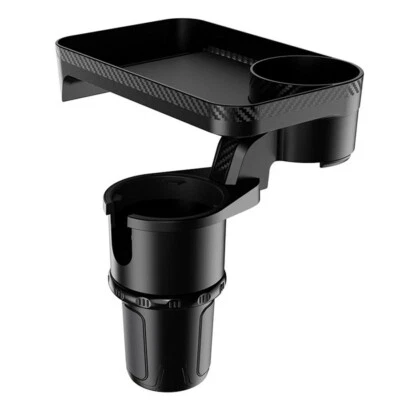 Car Mount Holder Travel Cup Coffee Table Stand Food Tray 360° Rotation Meal Desk - Image 1 of 4