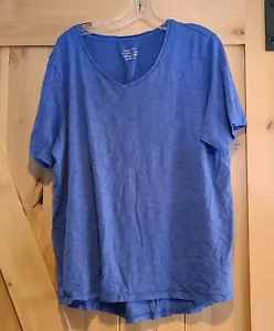 T-shirt Chico's The Ultimate donna taglia XL blu da indossare tutti i giorni - Foto 1 di 11