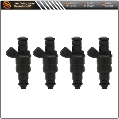 4X Inyectores de combustible para Mercedes-Benz C230 SLK230 2,3 L 1998 1999 2000 0000788123 Foto 1 de 4