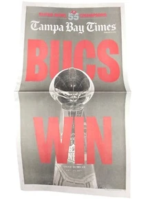 TAMPA BAY Times Newspaper SUPER BOWL Special Section Buccaneers 2-10-2021 Champs - Picture 1 of 4