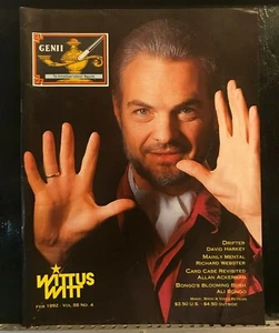 Wittus Witt Genii Magicians' Magazine Feb 1992 Contents Page Photo - Picture 1 of 3