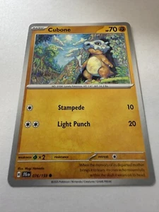 2X Cubone 76/159 - Scarlet & Violet Journey Together - NM - Picture 1 of 3