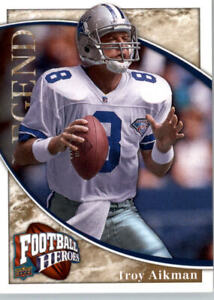 2009 Upper Deck Heroes Football #252 Troy Aikman - Cowboys de Dallas