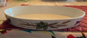 Royal Worcester Fine Porcelain Evesham Vale Pattern Oval Baking Serving Dish! - Picture 1 of 11