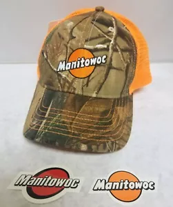 Manitowoc Mütze $ selten$ und Aufkleber für Kran Ölfeld Bergbau Bau P113 - Bild 1 von 4