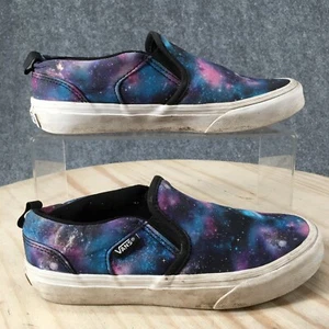 Vans Shoes Kids 3 Missy Asher Galaxy Casual Slip On Loafer 508731 Purple Fabric - Picture 1 of 16