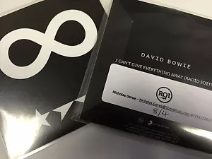 David Bowie 'I Can't Give Everything Away' Brand New RCA 2016 Promo Cd - Picture 1 of 1