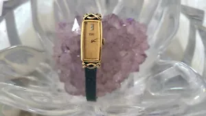 Vintage Seiko Diamond 6 Jewel Quartz Click Set Gold Tone Women's Watch - Picture 1 of 10