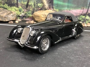 1:24 Diecast Car Franklin Mint BLACK 1937 ALFA ROMEO 2900B LOW #0144/2500 AS-IS - Picture 1 of 23