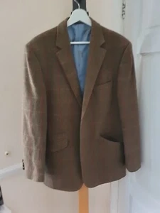 William Hunt Tweed Check 50% Wool Men's Blazer Jacket Size UK Chest 42 - Picture 1 of 10