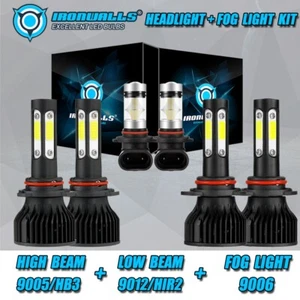 4-Sides LED Headlight Fog Light Bulb For Dodge RAM 1500 2500 3500 2013 2014 2015 - Picture 1 of 12