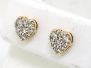 Paar Brillant Ohrstecker 417 Gelbgold 10K 18 Brillanten 0,50ct Ohrschrauben - Bild 1 von 3