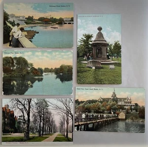 Lot of 5 BUFFALO NEW YORK Antique Postcards Delaware Park , Grand Island, UDB - Picture 1 of 12