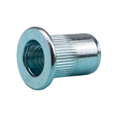 Blindnietmuttern Flachkopf Stahl verzinkt Flako Einnietmuttern Nietmutter M4-M10 - Bild 1 von 3
