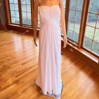 * Vestido de novia DB Studio David blanco crepé piso imperio talla 22 Foto 1 de 4