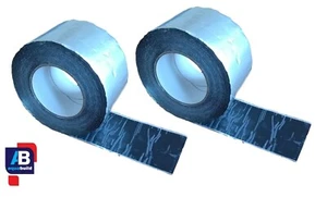 2x 10m ALUBUTYL Aluminum Aluminium Butyl Self-adhesive Flashing Tape 100mm - Picture 1 of 5