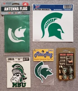 Lot of (5) Michigan State Spartans Logo Fan Items - Picture 1 of 1