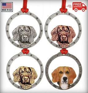 Creative Pewter Designs adorno beagle perro árbol de Navidad adorno D022OR - Imagen 1 de 6