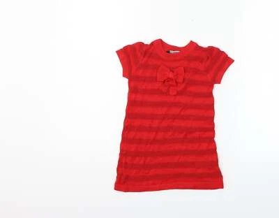 Saltador Henley acrílico rojo para niñas talla 12-18 meses Foto 1 de 4