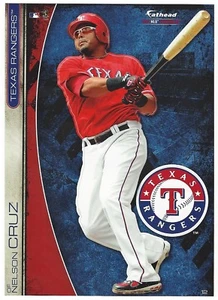 NELSON CRUZ TEXAS RANGERS FATHEAD TRADEABLES REMOVABLE STICKER 2013 #12 MARINERS - Picture 1 of 3