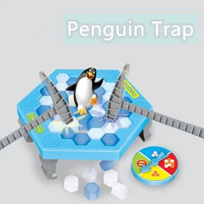 Hammer Penguin Save the Penguin on Ice Game Break Ice Block Trap Family Fun Game - Image 1 of 4