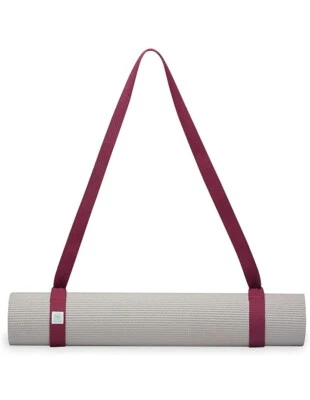 New GAIAM Easy Cinch Raspberry Color Yoga Mat Sling - Hands Free Mat Carrier - Image 1 of 4