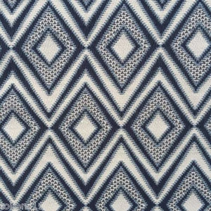 BERNHARDT TEXTILES GEOMETRIC WOVEN MULTIPURPOSE FABRIC ACE/INK BY THE YARD - Picture 1 of 5