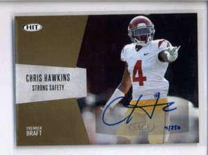 CHRIS HAWKINS 2018 SAGE HIT ROOKIE AUTOGRAPH AUTO #004/250  HIS JERSEY #4 AH8083