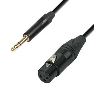 DG Systems - Cavo da Jack stereo a cannon XLR femmina 3p - Made in Italy - Imagen 1 de 2