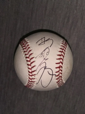 Chih Wei Hu Autographed OML Baseball 2017-18 Tampa Bay Rays  Taiwanese Player Cover