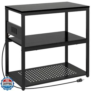 Livofloral 20-29 Gallon Fish Tank Stand with Power Outlets, 3-Tier Metal Aqua - Picture 1 of 5